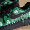 Personalized Drip Black AF1 Shoes, Black Green Custom Air Force 1 Sneakers, Hand Painted Patrick's Day AF1 Shoes - Image 3