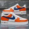 Hand-Painted Bronco Football Air Force 1 Sneakers, Custom Denver Shoes