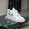 Personalized Custom Light Green Drip Air Force 1, Hand-Painted Patrick's Day AF1 Sneakers - Image 3