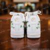 Custom Green Drip Air Force 1 Sneakers: Hand-Painted Patrick's AF1 Shoes - Image 4