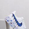 Custom Air Force 1 Blue Drip Sneakers: Hand-Painted Splatter AF1 Shoes - Image 3