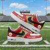 Personlized San Frencisco Football Air Force 1, Hand-Painted 49ers Football Fan AF1 Sneaker, Adult /Toddler Kids
