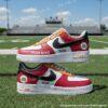 Custom Hand-Painted Tampa Bay Football Air Force 1, Hand-Painted Buccaneers Football Fan AF1 Sneaker, Adult /Toddler Kids