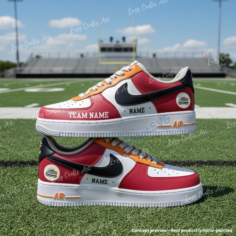 Custom Hand-Painted Tampa Bay Football Air Force 1