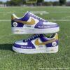 Custom Baltimore Football Air Force 1, Hand-Painted Ravens Football Fan AF1 Sneaker, Adult /Toddler Kids