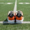 Custom Cincinnati Football Air Force 1, Hand-Painted Bengals Football Fan AF1 Sneaker, Adult /Toddler Kids - Image 5