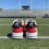 Custom Kansas City Football Air Force 1, Hand-Painted Chiefs Football Fan AF1 Sneaker, Adult /Toddler Kids - Image 4