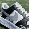 Personlized Las Vegas Football Air Force 1, Hand-Painted Raiders Football Fan AF1 Sneaker, Adult /Toddler Kids - Image 2