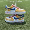 Custom Pittsburgh Football Air Force 1, Hand-Painted Steelers Football Fan AF1 Sneaker, Adult /Toddler Kids