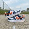 Hand-Painted Denver Football Team AF1 Sneakers: Custom Bronco Football Shoes - Image 3