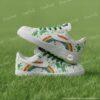 Custom Hand-painted Rainbow Lucky AF1 – Green Splatter Air Force 1 Sneakers, St Patrick’s Day Custom Shoes