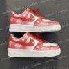 Hand-Painted Valentine Couple Air Force 1: Custom Heart AF1 Sneakers