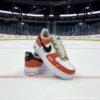 Personalized Hand-Painted Anaheim Hockey Air Force 1, Custom Ducks Hockey Fan AF1 Sneaker, Adult /Toddler Kids - Image 2
