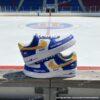 Personalized Hand-Painted Buffalo Hockey Air Force 1, Custom Sabres Hockey Fan AF1 Sneaker, Adult /Toddler Kids