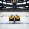 Personalized Hand-Painted Buston Hockey Air Force 1, Custom Bruins Hockey Fan AF1 Sneaker, Adult /Toddler Kids - Image 4