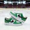 Personalized Custom Dallas Hockey Air Force 1, Hand-Painted Stars Hockey Fan AF1 Sneaker, Adult /Toddler Kids
