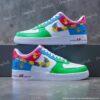 Custom Autism Awareness Air Force 1 Shoes, Hand Painted AF1 Puzzle Art Sneakers, Autism Acceptance Gift