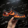 Hand-Painted Flame Air Force 1 Sneakers– Personalized Fire Swoosh AF1 Shoes - Image 2