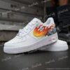 Hand-Painted Flame AF1 Shoes | Custom Fire & Smoke Air Force 1 - Image 5