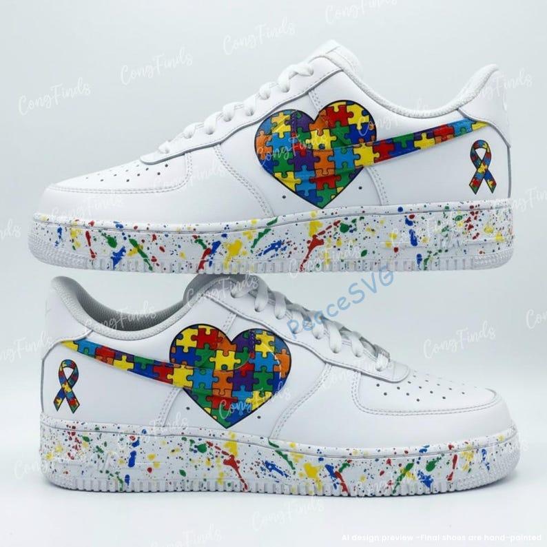 Autism Awareness Custom Air Force 1 Shoes