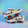 Custom Hand-painted Drip Air Force 1 Sneakers: Personalized Autism Awareness AF1 Shoes - Image 8