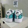 Custom Blue Drip Air Force 1 Sneakers: Hand-Painted Cartoon AF1 Shoes - Image 3
