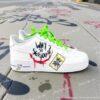 Custom Why So Serious Graffiti AF1 Sneakers, Halloween Movie Character Shoes, Hand Painted Sneakers - Image 5