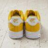 Custom Hand-Painted Yellow Drip Air Force 1 Sneakers - Image 4