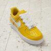 Custom Hand-Painted Yellow Drip Air Force 1 Sneakers - Image 3