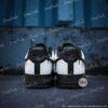 Custom Hand-Painted Black White Drip AF1 Sneakers, Streetwear Shoes - Image 3