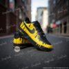 Custom Drip Black Air Force 1 Sneakers, Hand-Painted Yellow AF1 Shoes - Image 2