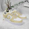 Custom Cheesecake Air Force 1 – Pastel Cream Food-Themed AF1 Sneakers