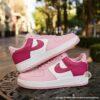 Custom Hand-Painted Pink Air Force 1 Sneakers – Valentine's Gift