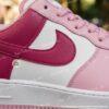 Custom Hand-Painted Pink Air Force 1 Sneakers – Valentine's Gift - Image 3