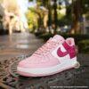 Custom Hand-Painted Pink Air Force 1 Sneakers – Valentine's Gift - Image 4