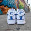 Hand-Painted Cartoon Blue Drip Air Force 1 Sneakers: Personalized AF1 Gift - Image 4