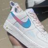 Custom Gradient Air Force 1 – Hand-Painted Blue Pink Pastel Swoosh AF1 Sneakers - Image 3