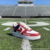 Hand-Painted Atlanta Football Air Force 1, Custom Falcon Sneakers - Image 4