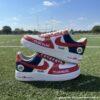 Hand-Painted Atlanta Football Air Force 1, Custom Falcon Sneakers - Image 2