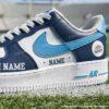 Hand-Painted Carolina Football Air Force 1 Sneakers, Personalized Fan Shoes - Image 3
