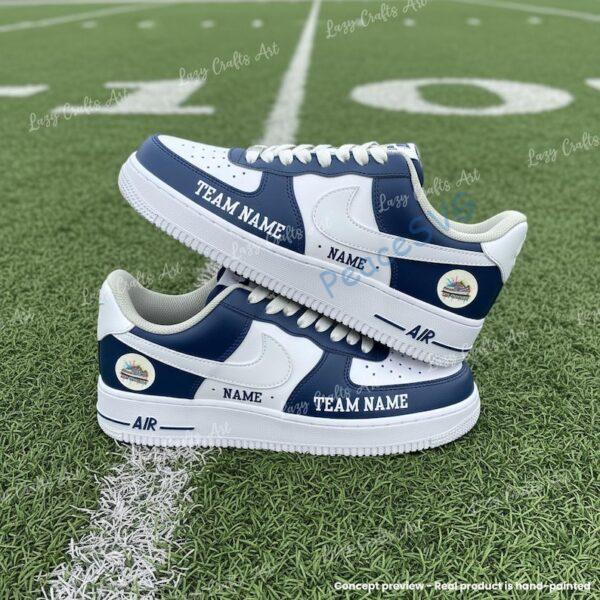 Personalized Hand-Painted Football AF1 Sneakers, Adult/Kids