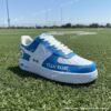 Personalized Detroit Football Air Force 1 Sneakers, Hand-Painted Lion Fan AF1 - Image 2