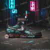 Hand-Painted Graffiti Black AF1 Sneakers: Custom Streetwear - Image 4