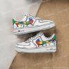 Custom Hand-Painted Autism Awareness Drip Air Force 1 Sneakers: Personalized AF1 Shoes