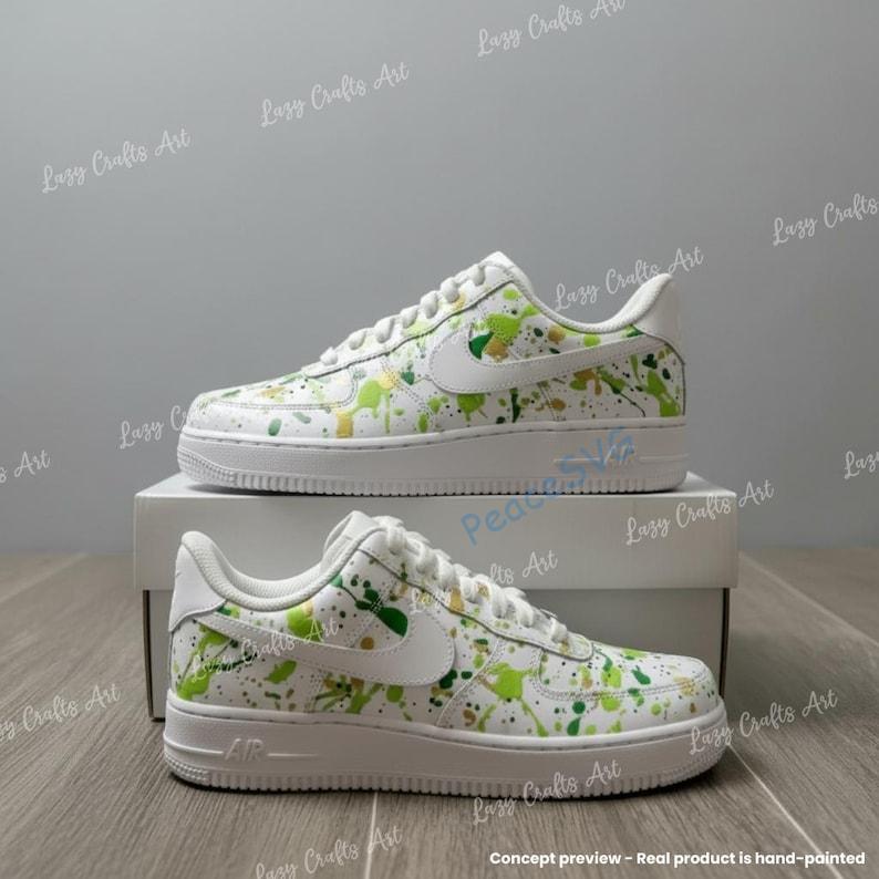 Custom Hand Painted Splatter Air Force 1 Sneakers