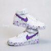 Custom Hand-Painted Drip Air Force 1 Mids Sneakers: Personalized AF1 Mids Sneakers