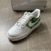 Custom Lucky Green Air Force 1 Sneakers: Hand-Painted Shamrock AF1 Shoes - Image 3