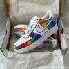 Custom Hand-painted Puzzle Comic Air Force 1 Sneakers: Personalized Autism Awareness AF1 Shoes - Image 3