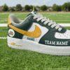 Hand-Painted Green Bay Football Air Force 1 Sneakers, Custom Packer Shoes - Image 4