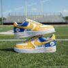 Hand-Painted Rams Air Force 1 Sneakers, Personalized Football Fan Shoes